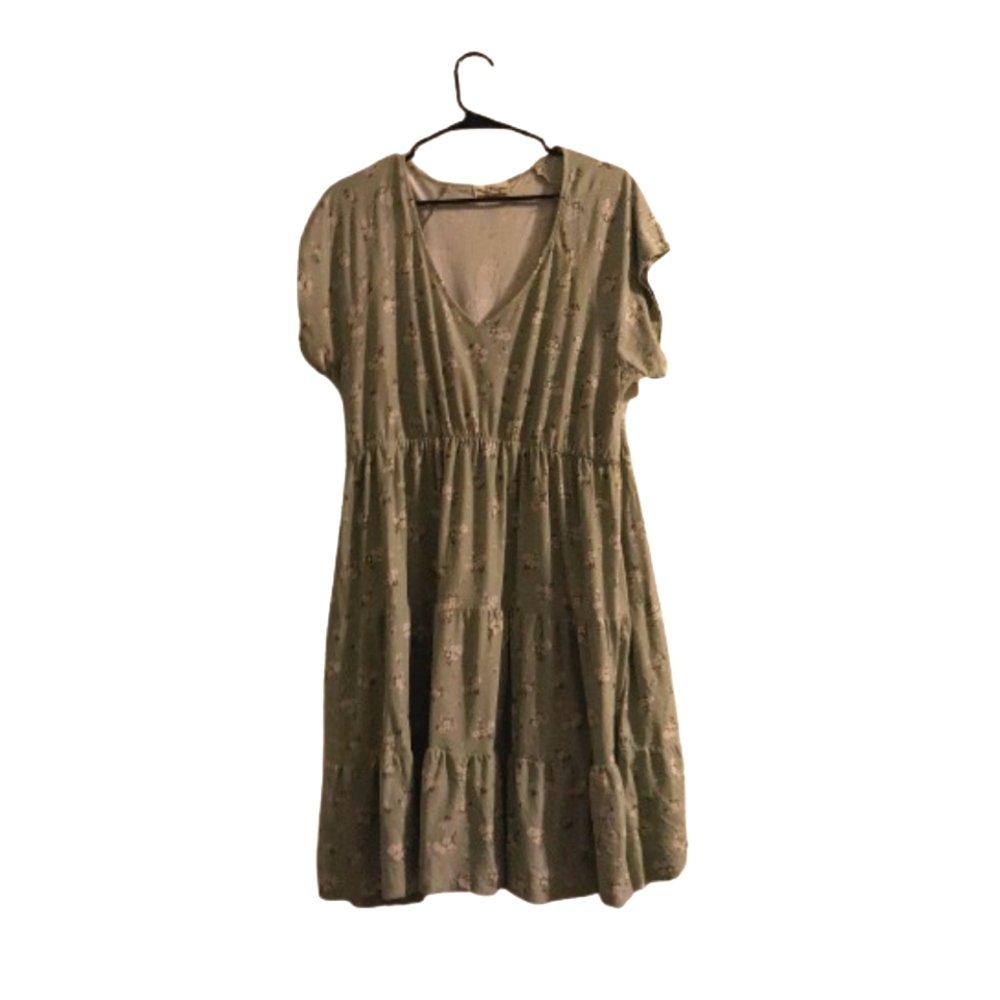 Derek Heart 2X Floral short sleeve dress